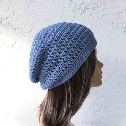 Classic Slouchy Beanie Crochet Pattern – Easy & Stylish! 🧶✨