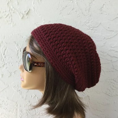 Classic Slouchy Beanie Crochet Pattern – Easy & Stylish! 🧶✨