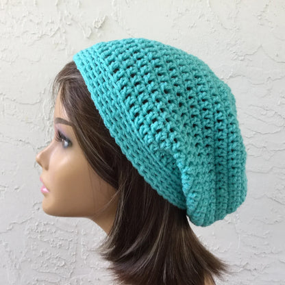 Classic Slouchy Beanie Crochet Pattern – Easy & Stylish! 🧶✨