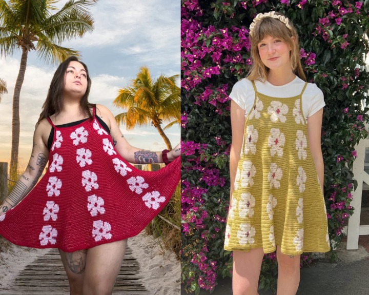 Astrid Crochet Dress Pattern – All Sizes