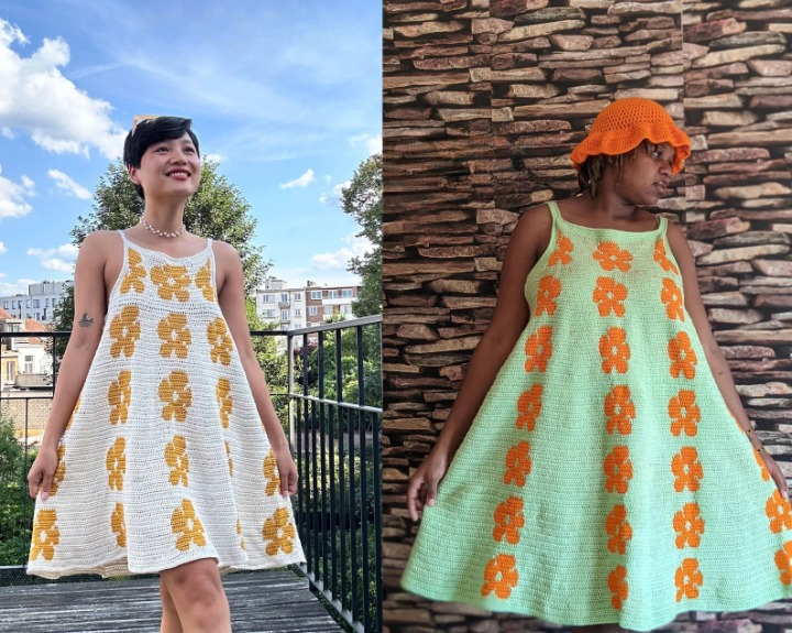 Astrid Crochet Dress Pattern – All Sizes