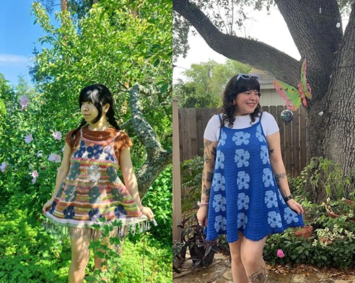 Astrid Crochet Dress Pattern – All Sizes