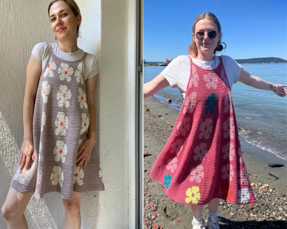 Astrid Crochet Dress Pattern – All Sizes